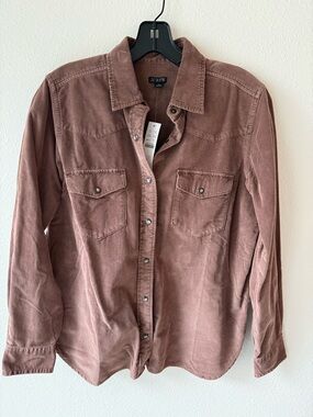 J. Crew Jules western shirt in corduroy